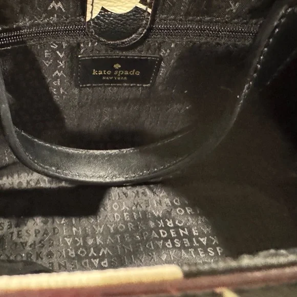 Kate Spade Mini Black and Cream Floral Tote - Picture 6 of 7